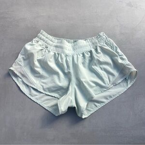 Lululemon Hotty Hot Low-Rise Lined Shorts in Mint Breeze